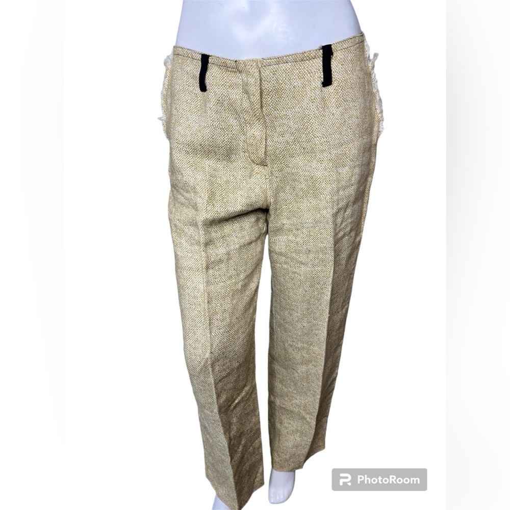 Easton Pearson Silk and Linen Trousers size 10 EUC